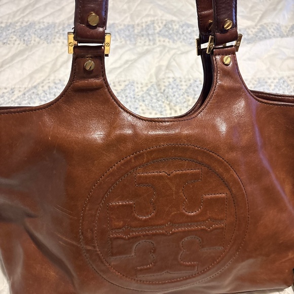 Designer Tory Burch Soft Brown Leather Purse - Picture 1 of 6